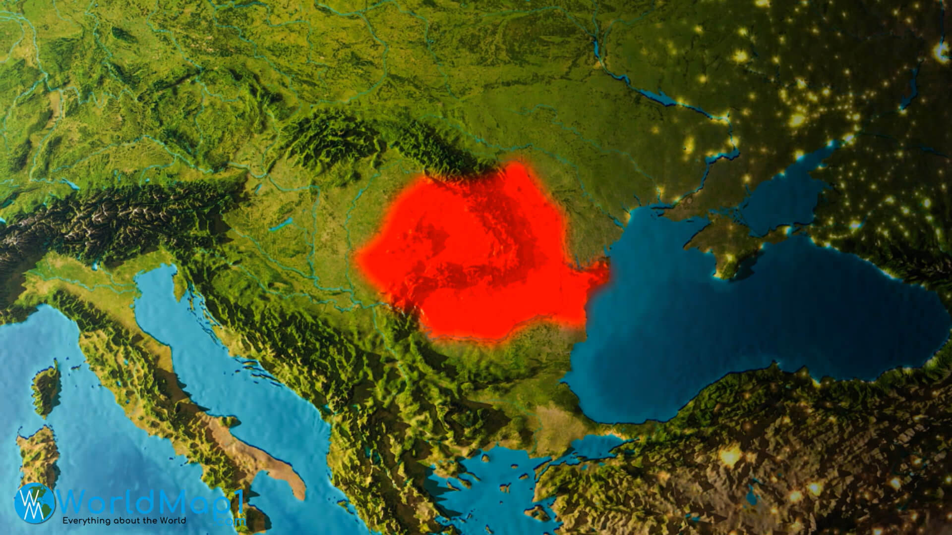 Carte de localisation de la Roumanie